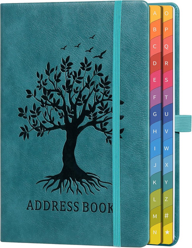 Address book with colorful - book,