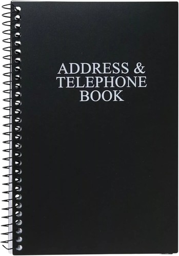New spiral bound address - address,